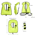 Miniatyrbillede 2 af 10: Redningsvest Snorkelvest PINK pink