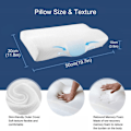 Miniatyrbillede 3 af 11: Memory Foam Pude Hovedpuder Ortopædisk Pude
