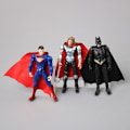 Miniatyrbillede 3 af 4: Superhelte PVC Legetøj Sæt 6 stk Batman Hulk Superman Thor Ironman Captain America - Perfekt