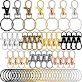 Pikkukuva 1 / 5: 140 kpl Avaimenperät Karabiner Avaimenperä Snap Hook Hummerlukko Avaimenperä Clip Avaimenperä Avaimenperälle