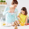 Miniatyrbilde 4 av 5: Multifunksjonelle trematter for varme retter, trematter for varme retter, trematter for varme retter – 6 trematter + 2 stativer Yellow+walnut