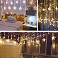 Miniatyrbillede 4 af 5: Julevindueslys Dekoration Indendørs-LED Stjerne Gardinlys-Xmas VIndueslys Udendørs Fe Lys til Soveværelse, Bryllup, Fest