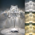 Miniatyrbilde 1 av 5: Krystalllampe, trådløs lampe, fargeskiftende berøringslampe, oppladbar diamantbordlampe for soverom stue, festmiddag (3 farger)
