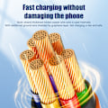 Miniatyrbild 7 av 7: 120W 6A 180 graders rotation supersnabb laddning datatyp-C-kabel orange Orange Lightning[1.5m]