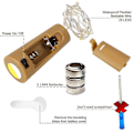 Miniatyrbillede 2 af 5: 12 stk. flaske lys, kork lys til vinflasker, 2 m 20 LED lys