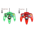 Miniatyrbillede 1 af 5: Pakke med Klassisk Ledningsforbundet N64 Controller Retro Spil 64 Bit Gamepad Joystick Udskiftningscontroller 28 2pcs