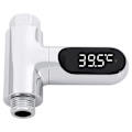 Miniatyrbild 1 av 5: LED-display duschtermometer automatisk elmonitor temperaturmonitor för vård
