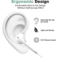 Miniatyrbillede 1 af 4: 2-pak - Apple Earbuds med Lightning-stik [Apple MFi Certificeret] iPhone-hovedtelefoner (indbygget mikrofon og volumenkontrol) Støjreducerende Headp