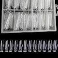 Miniatyrbilde 3 av 4: 120 stk Dobbelt System Negleformer Poly UV Gel Fingerforlengelse Kunstig Manikyr