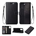 Miniatyrbillede 3 af 5: iPhone 13 Wallet Case Sort Læder Læderetui sort