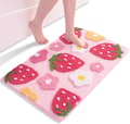 Absorberende Mikrofiber Bademåtte 45X65cm Skridsikker Tyk Blød Badeværelsesmåtte Hurtigtørrende Brusemåtte