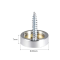 Miniatyrbilde 4 av 9: 8 Stk Speilskruer Dekorativ Hette 16MM 16mm