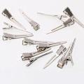 Pikkukuva 1 / 5: 60 kpl alligaattoripinnit, Gingbiss 4,5 cm hopeiset metalliset hiusklipsit säilytyslaatikolla, alligaattori twist hiusklipsit_xx F