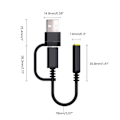Pikkukuva 5 / 6: USB Type C - 3,5 mm liitäntä ja latausadapteri, 2-in-1 USB C - Aux musiikkiliitäntä nopea lataus kuuloke-adapteri