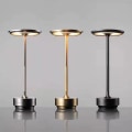Miniatyrbillede 1 af 4: Ledningsfri Bordlampe Dæmpbar Metal USB Genopladelig Bordlampe -1stk-WELLNGS silver