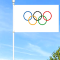 Pikkukuva 2 / 6: Olympialaulu, Pariisi 2024 Olympialaulut, 150x90 cm Olympialaulut Koriste, Olympialaiset Koriste 2024, Olympialaulut 2024