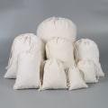 Miniatyrbild 9 av 9: 20 st Cotton Drawstring Bags, 4x6 tum Muslin Bags, Återanvändbara Påsar, Små Tygpåsar