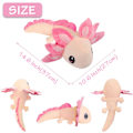 Miniatyrbild 2 av 6: Axolotl plyschleksak, Axolotl gosedjur, 14,6'' Kawaii dockleksak presenter för pojkar flickor (ljusrosa)