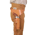 Pikkukuva 1 / 5: Kapteenin Vyö Renessanssin Cowboy Kaksinkertainen Vyö Revolver Holster Keskiaikainen Piraatti Flintlock Corsair Halloween Asut Miehille Keltainen Yellow One Size