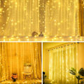 Miniatyrbilde 2 av 5: LED Gardinlys, 3m x 3m Paviljonglys, Utendørs Feelykter for Utenfor, Hage, Pergola, Fest, Jul, Varmt Hvit