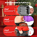 Miniatyrbild 4 av 5: Jultomte Bubbelblåsare, Automatisk Jultomte Bubbelmaskin med Blinkande Ljus