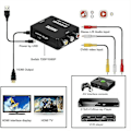 Miniatyrbilde 5 av 5: Rca til Hdmi-adapter, 1080p Av Hdmi-adapter, Rca Composite Cvbs Av til Hdmi Video Audio Converter. For Ps2/ Wii/xbox/snes/ N64/ Vhs/vcr Videoopptaker D