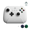 Miniatyrbillede 1 af 6: Ultimate 2.4g Trådløs Controller, Joystick Opdatering, Pro Gamepad med Bagknapper & Turbo Funktion til PC, Android, Steam Deck & Apple (Hvid) White