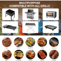 Miniatyrbild 5 av 6: 6-pack Grillmatta, Ugnsmatta, Bakmatta - Icke-klibbig - 40x33 Svart Svart 6-pack 6pcs