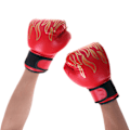 Miniatyrbillede 5 af 5: Boksehandsker Børn Junior Ungdom Sparring Træning Kick Boxi Rød one size