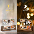 Miniatyrbild 4 av 5: Personlig fototavla med ljusgåva, originell kreativ nattlampa med fototext akrylplatta Tricolor