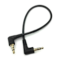 Miniatyrbilde 5 av 7: 3,5 mm hann til hann stereo lydkabel 90 grader vinklet 3-polet Passer for bilhodetelefoner Ekstra ledning Wire converter MP3/MP4
