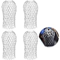 Pikkukuva 1 / 7: 4 kourukoria, uudet pyöreät alumiiniputket laajennettavat suodatinkourukorit, lehtisiivilä kourun kansi peittää syöksyputken 4 Pack New Round Head