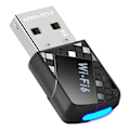 Pikkukuva 1 / 5: AX900 USB WiFi 6 Bluetooth 5.4 Adapteri 2in1 Dongle Kaksitaajuuksinen 2.4G&5GHz Langaton Verkkosovitin DR