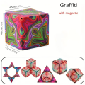Miniatyrbilde 3 av 5: Tre-dimensjonal Variert Magisk Terning Anti-Stress Leke Geometri Uendelig Magnetisk Endrebar