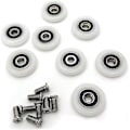 Pikkukuva 1 / 4: 8 suihkukotelon rullaa pyörät juoksupyörät rullat 25mm 19mm