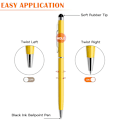 Miniatyrbilde 2 av 5: Pennsett med 10 Universal Kapasitive 2-i-1 Inntrekkbare Kulepenn og Stylus Touch Screen Penn for Tablet/iPad/iPhone