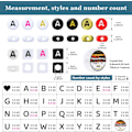 Pikkukuva 3 / 6: Helmet, kirjainhelmet, aakkoshelmet 28-lokeroisessa laatikossa (4 x 7 mm (pyöreät helmet, 1 mm reikä), valkoiset kirjaimet ja musta pohja) White Letters & Black Base