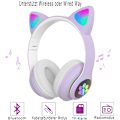 Miniatyrbilde 3 av 5: Bluetooth-hodetelefoner for barn, jenter sammenleggbare over-ear-hodetelefoner