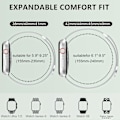 Miniatyrbillede 2 af 6: Marge Plus Apple Watch Rem til Kvinder og Mænd, Rustfrit Stål Mesh Loop Magnetisk Spænde Udskiftning til iWatch Remme (41mm/40mm/38mm, Sølv).