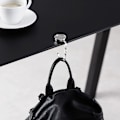 Miniatyrbillede 2 af 5: 2x håndtaske krog - foldbar metal taskeophæng - taskeholder til bord eller skrivebord - ophængning af håndtaske og småting