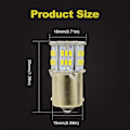 Pikkukuva 2 / 5: 2 kpl 1156 BA15S P21W LED-valot 12V 6500K