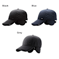 Miniatyrbillede 9 af 10: PCS Mellem-aldrende kasket med vindtætte øreflapper SORT&GRÅ - Perfekt black&grey