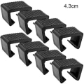 Miniatyrbillede 1 af 5: Rattan Møbelklemme Multifunktionel Flettet Sofaforbindelsesbeslag Holdbar Udendørs Rattan Stolbetræk Card Slot 4.3cm pack of 8