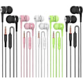 Miniatyrbild 1 av 9: Hörlurar med mikrofon, 5-pack, kompatibel med iPhone och Android-smartphones, iPod, iPad, MP3-spelare, passar alla 3,5 mm