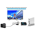 Miniatyrbillede 6 af 6: Zeato Wii til HDMI Konverter, Wii til HDMI Adapter, Wii til HDMI 1080P 720P Forbindelsesudgang Video - Understøtter Alle Wii Visningstilstande - Sort Black