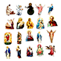 Pikkukuva 4 / 5: Raamatun tarrat Uskonnolliset tarrat Jeesus-tarrat Kristityt tarrat Raamattu
