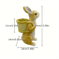 Miniatyrbilde 4 av 5: 1 stk 3D Påskekanin Statue, Simulering Kanin Dyr Utendørs Hage Resin Håndverk, Kunst Ornamenter