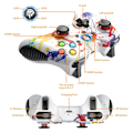 Miniatyrbild 4 av 6: Trådlös Spelkontroll för Windows 7 8 10 11 PC/PS3/Android/Switch Deck, Dubbel-Vibrerande Gamepad Joystick Datorspelkontroll (Vit) White