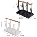 Miniatyrbilde 2 av 4: Tørkestativ for flasker, tørkestativ for kopper med dryppbrett, arrangør i metall