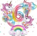 Födelsedagsballonger 1-9 år Enhörningar 6